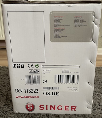 Nähmaschine singer brilliance - nähmaschine,